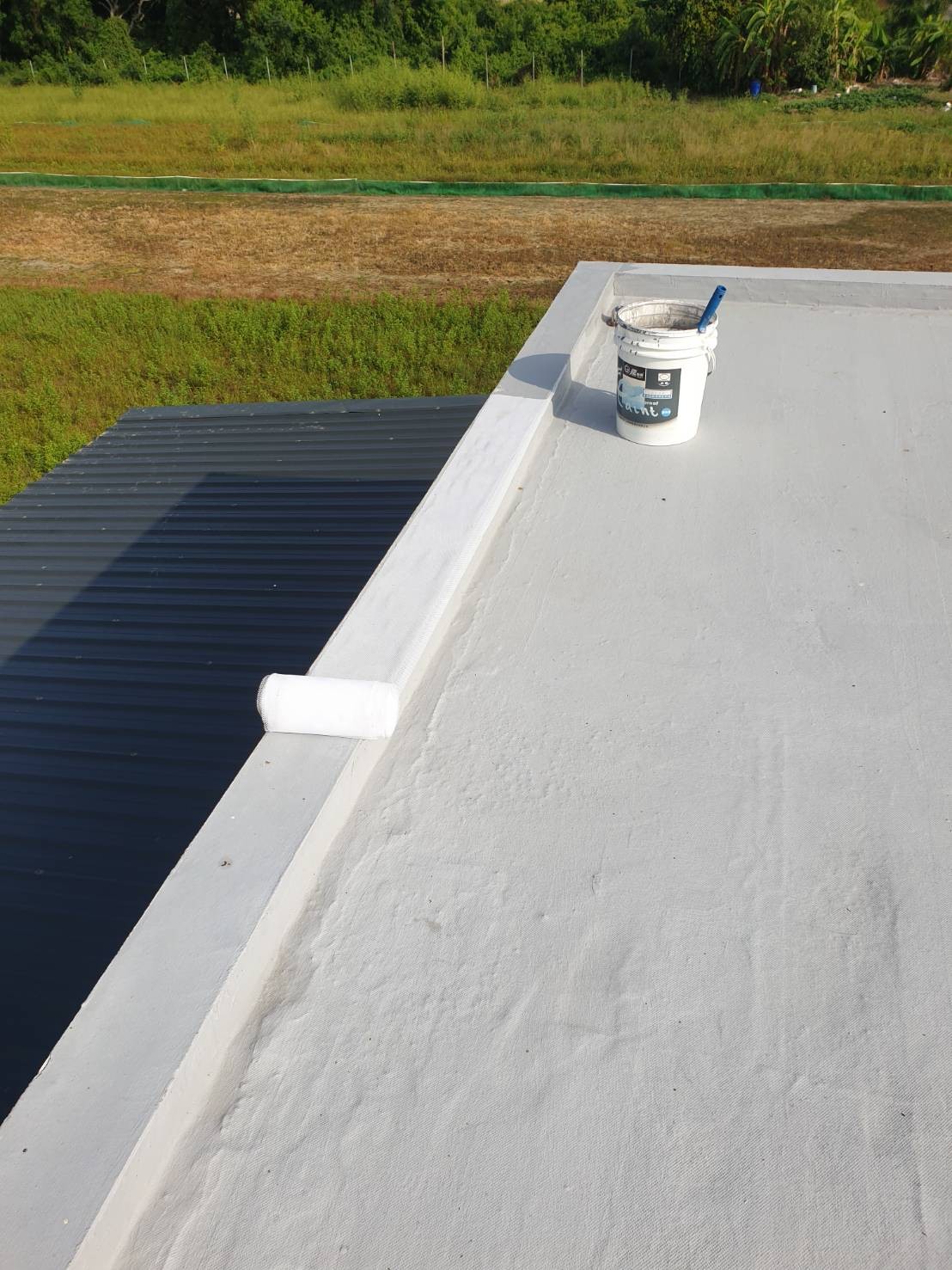 【高雄屋頂防水】樓頂地板，防水定期保養施工前後圖片